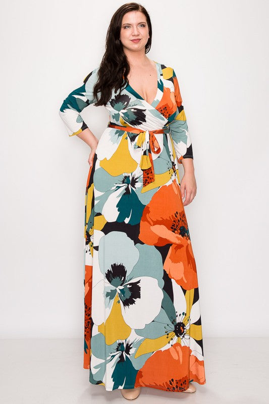 Floral Rust Dress